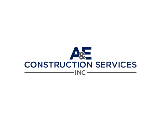 A&E Construction Services Inc. logo design by vuunex