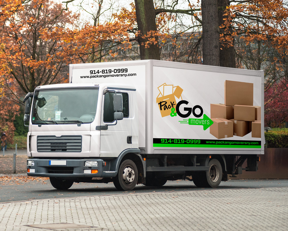 Pack & Go Movers  logo design by grea8design