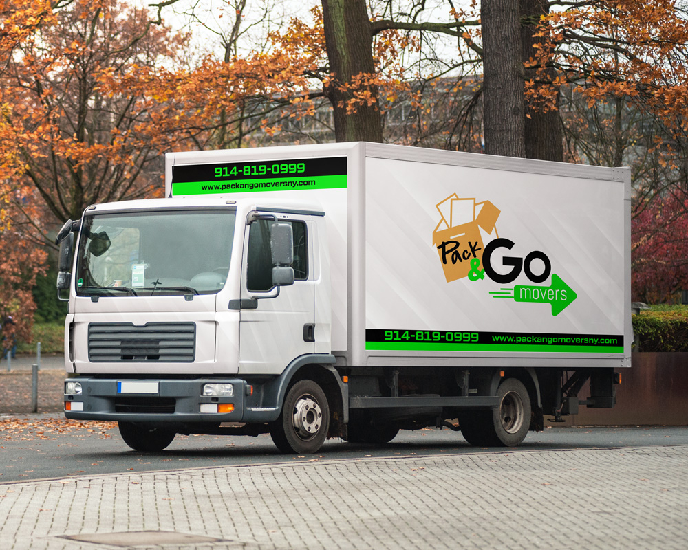 Pack & Go Movers  logo design by grea8design