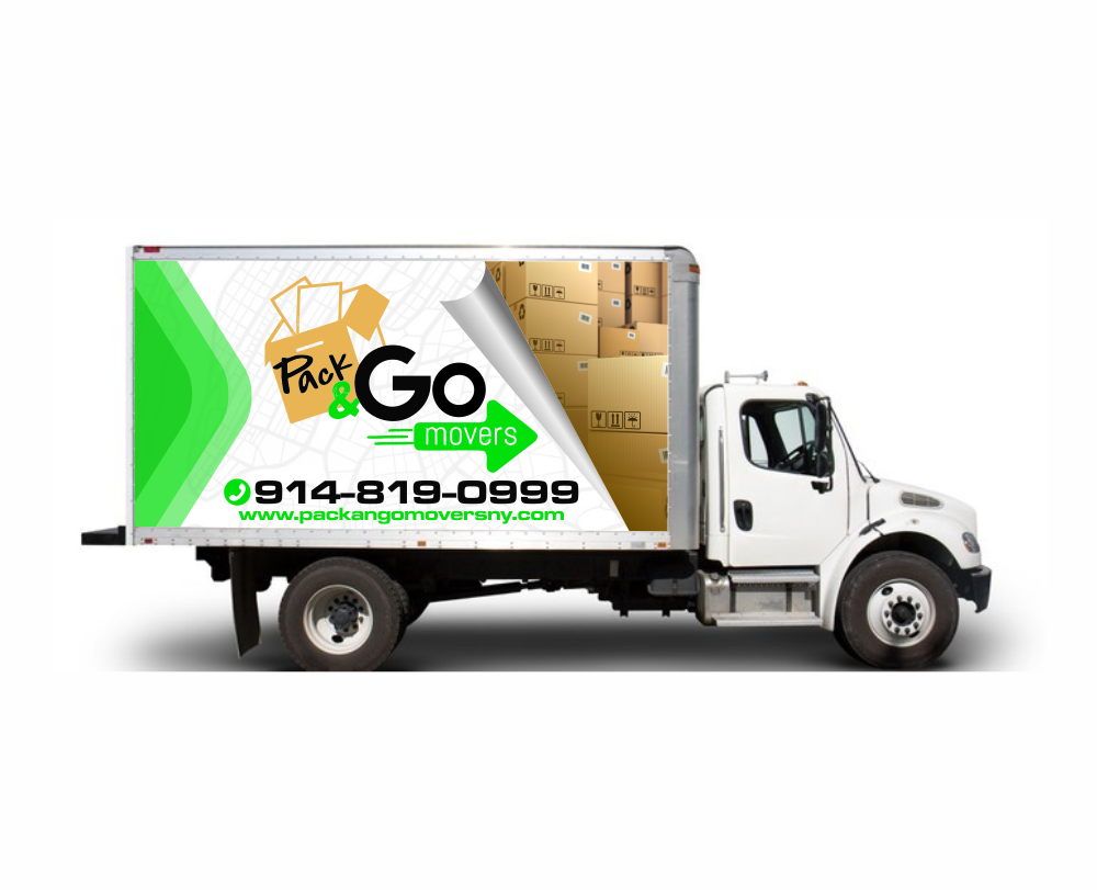 Pack & Go Movers  logo design by mutafailan