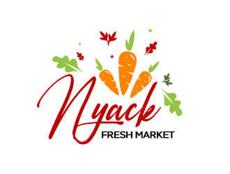 nyack fresh market logo design by Gwerth