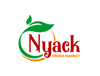 nyack fresh market logo design by Gwerth