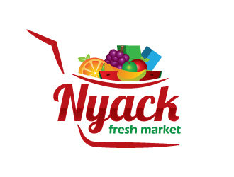 nyack fresh market logo design by zakdesign700