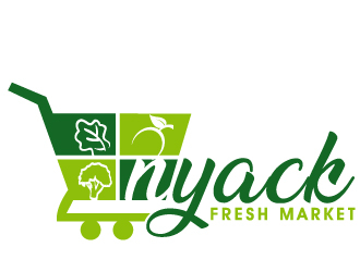 nyack fresh market logo design by PMG