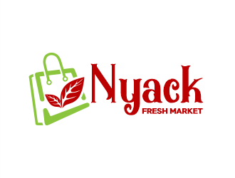 nyack fresh market logo design by Gwerth