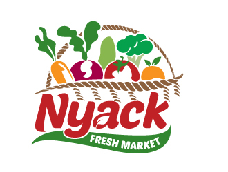 nyack fresh market logo design by jaize