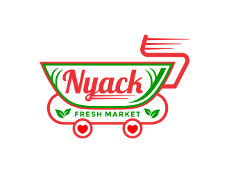 nyack fresh market logo design by graphicstar