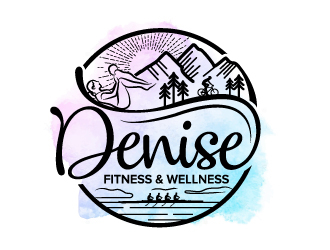 Denise fitness & wellness  Logo Design
