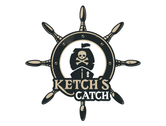 Ketch’s Catch logo design by xtian gray