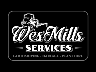 WES MILLS SERVICES logo design by BeDesign