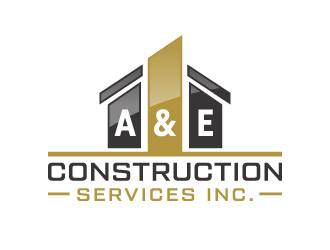 A&E Construction Services Inc. logo design by akilis13