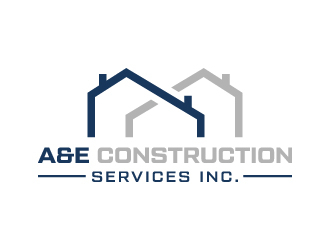 A&E Construction Services Inc. logo design by akilis13