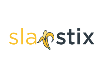 SlapStix logo design by Garmos