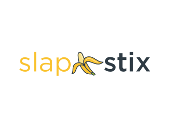 SlapStix logo design by Garmos