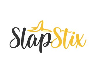 SlapStix logo design by akilis13