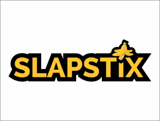 SlapStix logo design by mykrograma