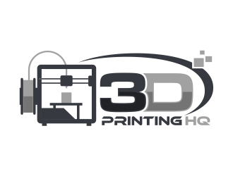 3D Printing HQ logo design by mutafailan
