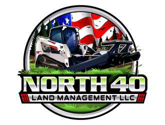 North 40 land management  logo design by LucidSketch