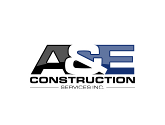 A&E Construction Services Inc. logo design by MarkindDesign