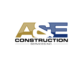 A&E Construction Services Inc. logo design by MarkindDesign