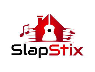 SlapStix logo design by Gwerth