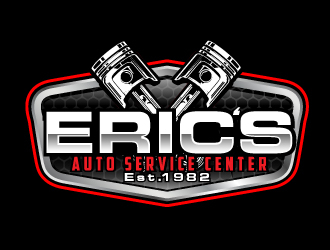 Erics Auto Service Center logo design by AamirKhan