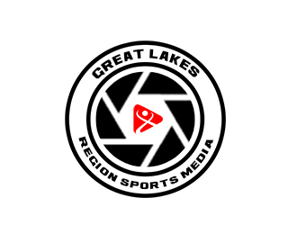 Great Lakes Region Sports Media logo design by bougalla005