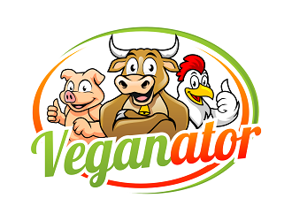 VEGANATOR logo design by haze