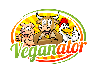 VEGANATOR logo design by haze