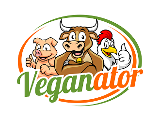 VEGANATOR logo design by haze