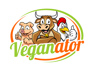 VEGANATOR logo design by haze