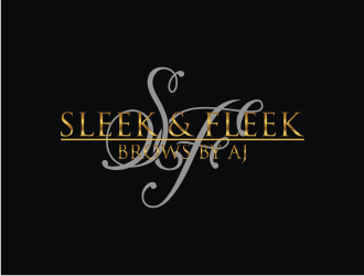 SLEEK & FLEEK   BROWS BY AJ logo design by wa_2