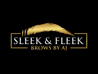 SLEEK & FLEEK   BROWS BY AJ logo design by javaz