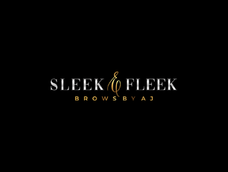 SLEEK & FLEEK   BROWS BY AJ logo design by jancok