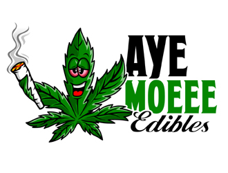 Aye Moeee Edibles logo design by MAXR