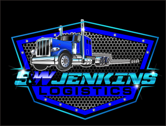 S&W Jenkins Logistics  logo design by bosbejo