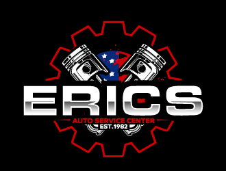 Erics Auto Service Center logo design by AamirKhan