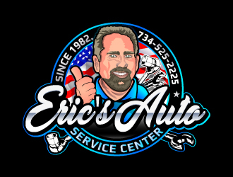 Erics Auto Service Center logo design by LucidSketch