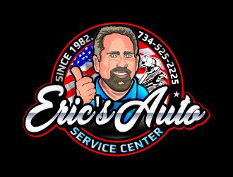 Erics Auto Service Center logo design by LucidSketch