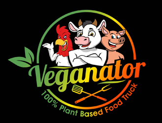VEGANATOR logo design by DreamLogoDesign