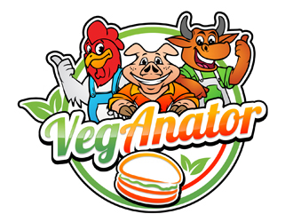 VEGANATOR logo design by DreamLogoDesign