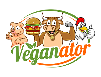 VEGANATOR logo design by haze
