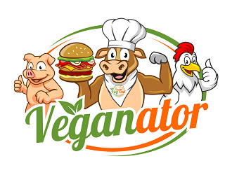 VEGANATOR logo design by haze