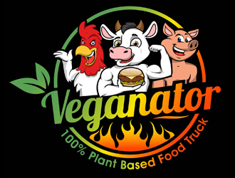 VEGANATOR logo design by DreamLogoDesign