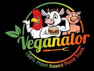 VEGANATOR logo design by DreamLogoDesign