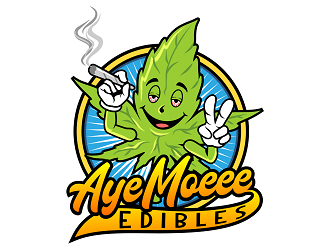 Aye Moeee Edibles logo design by haze