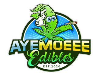 Aye Moeee Edibles logo design by DreamLogoDesign