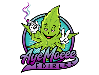 Aye Moeee Edibles logo design by haze