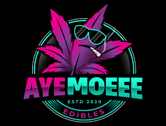 Aye Moeee Edibles logo design by DreamLogoDesign