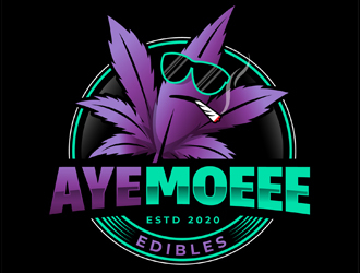 Aye Moeee Edibles logo design by DreamLogoDesign